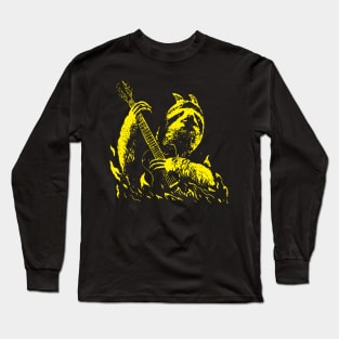 Sloth Demon Guitarist Long Sleeve T-Shirt